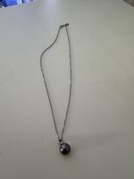 Kette mit Perle und Zirkonia Silber neu