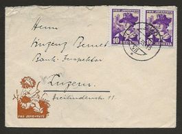 1935 Pro Juventute Briefli nach Luzern