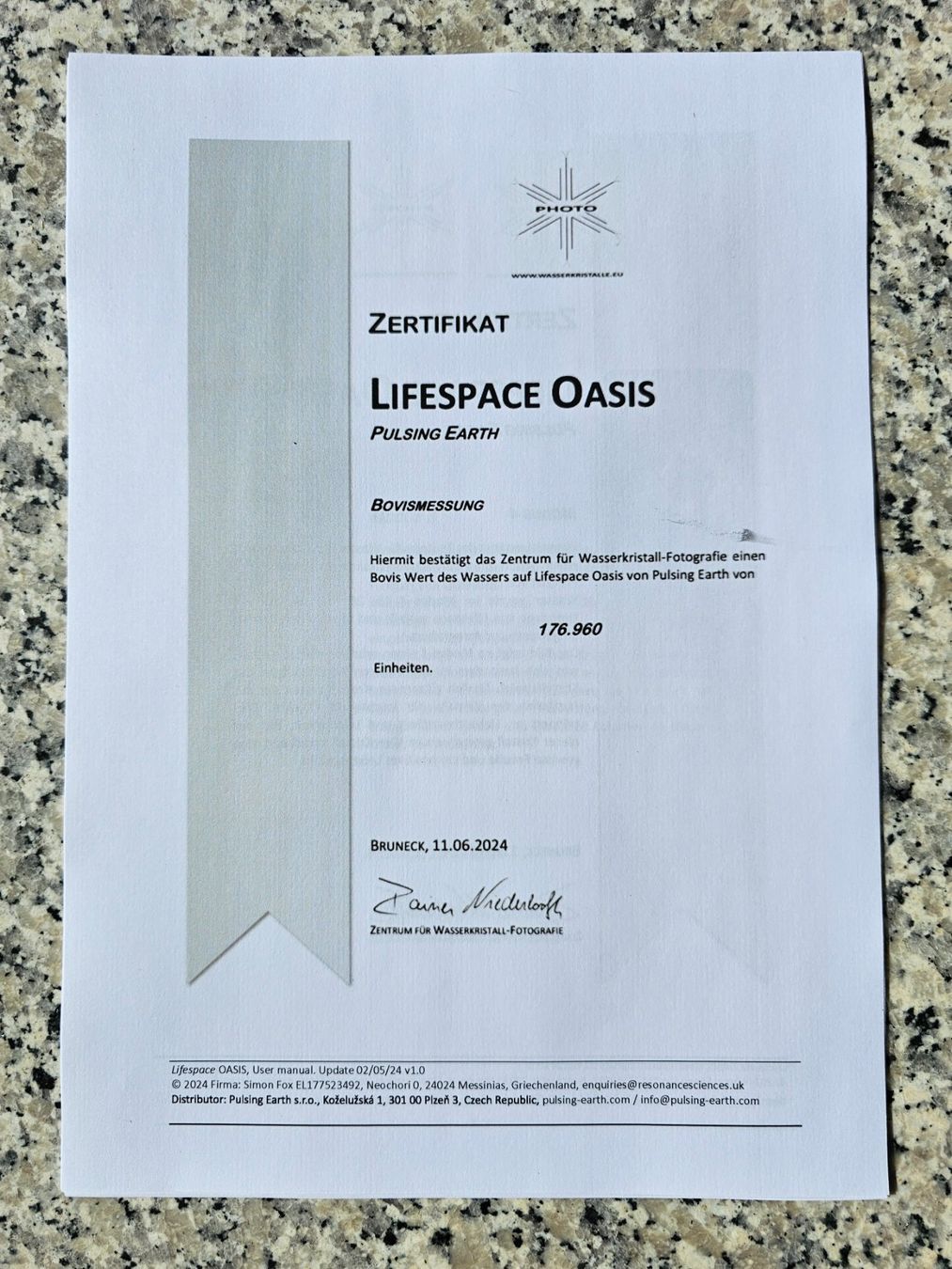 Attrezzature mediche: Lifespace OASIS Wasserenergetisierung – Nuovo (secondo la descrizione) da Münchenbuchsee venduto da pisa87 5