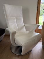 Relaxsessel Leder weiss elektrisch verstellbar gebraucht