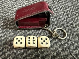 Schlüsselanhänger mit 3 verschiedenen Spiel Würfeln