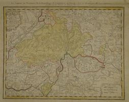 SCHAFFHAUSEN, KUPFERSTICHKARTE 1753