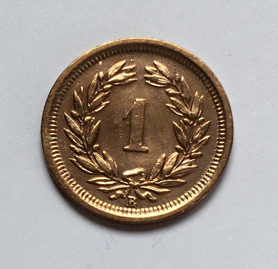 Tutti le monete: 1892 1 Rappen unz – Nuovo (secondo la descrizione) da Kirchberg SG venduto da Zenhad69 2