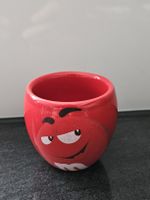 M&M's Tasse, rot, Keramik, Top Zustand, Sammlerstück!