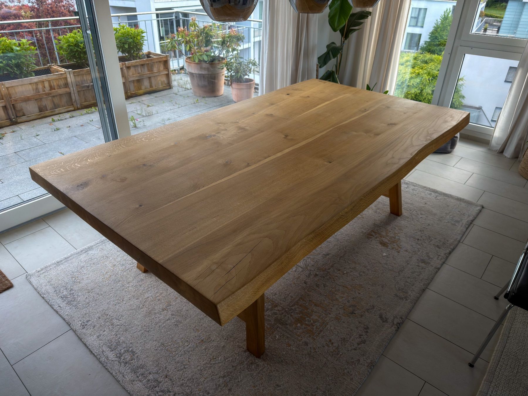 Tavoli: Massivholztisch aus Eiche, 240x130cm – Usato da Richterswil venduto da ski_7ffp