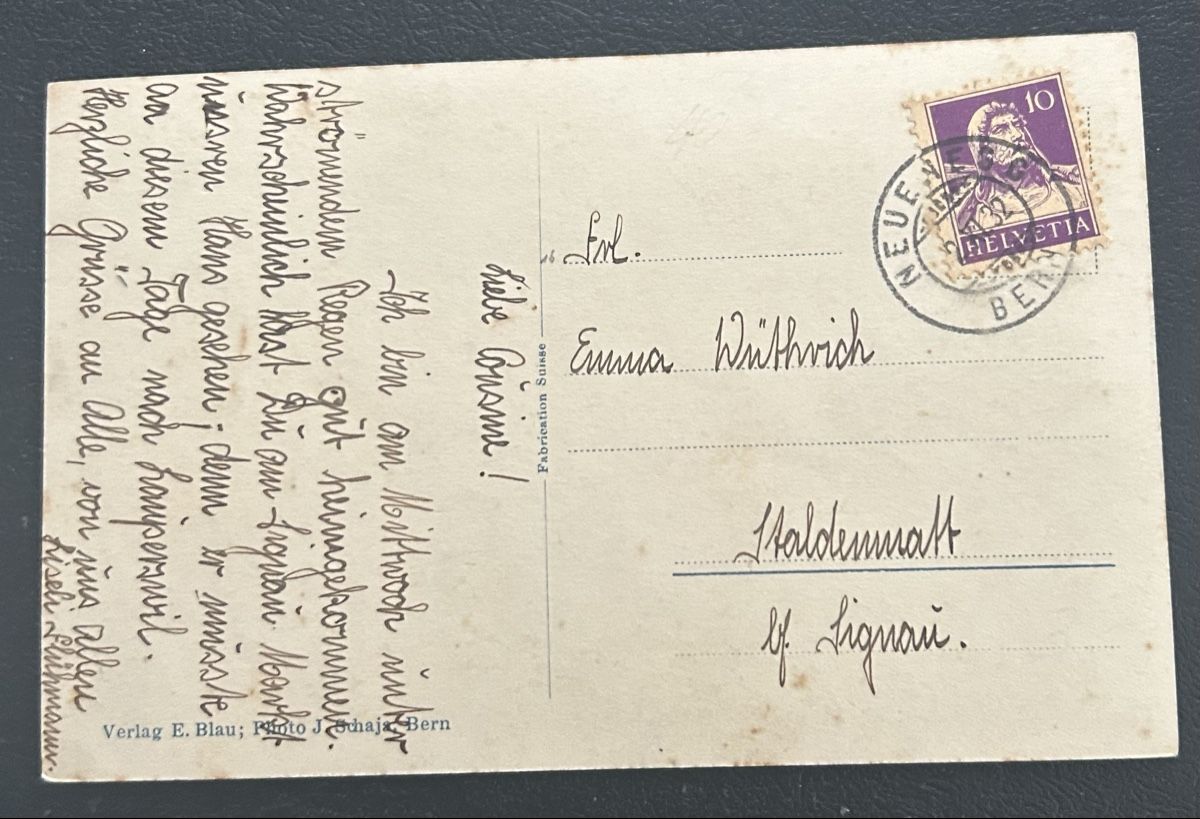 Cartoline postali: AK Neuenegg  – Usato da Horw venduto da Tellbub 1