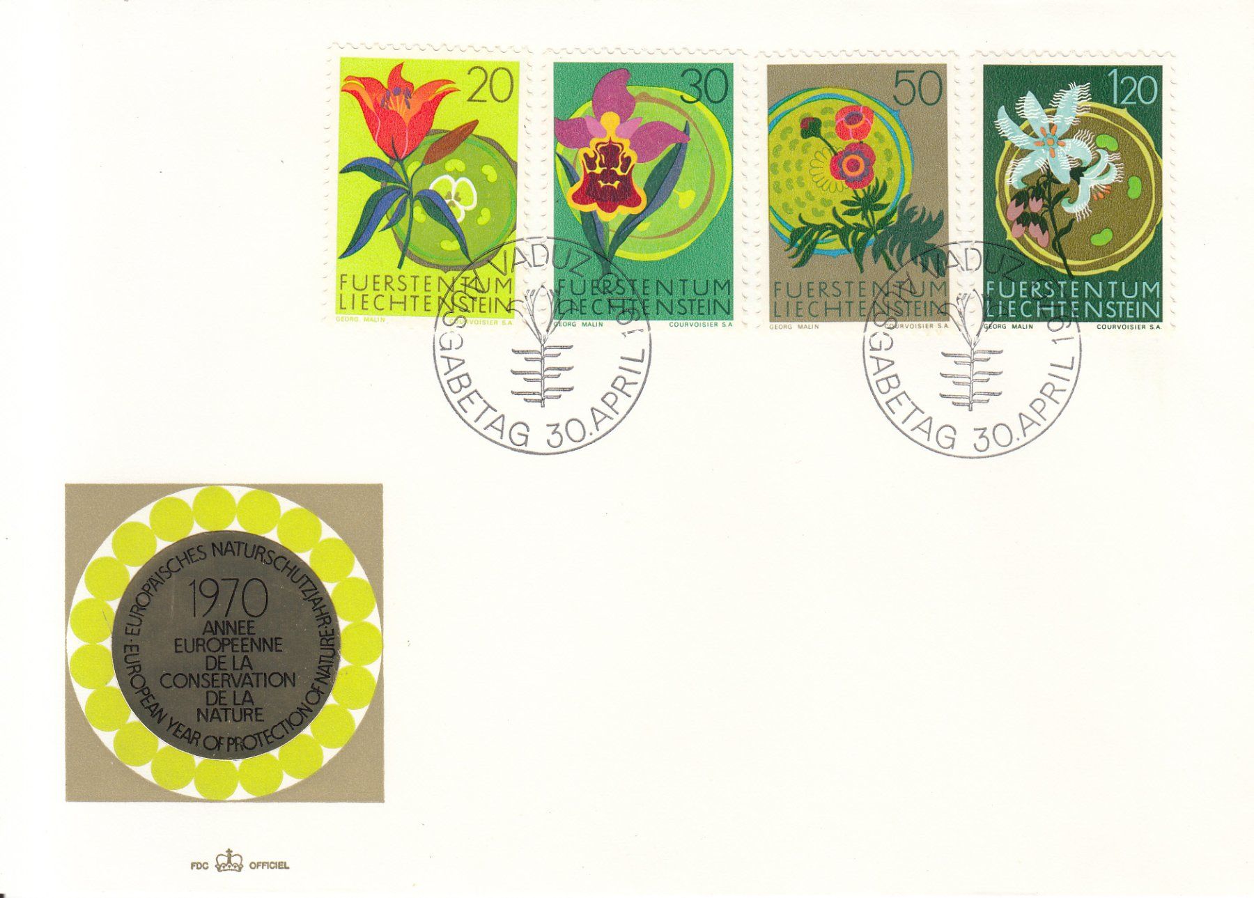 Tutti i francobolli: LBK 456 - 459 FDC – Usato da Bürglen TG venduto da StampGraf