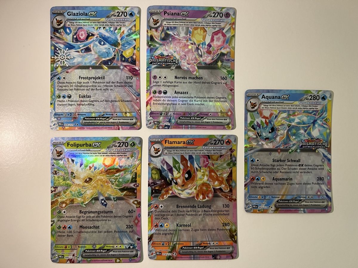 Pokémon Sammelbilder & Trading cards: Pokemon ab 1 - Prismatic Evolution cards – Gebraucht aus Lugaggia von pokegirl