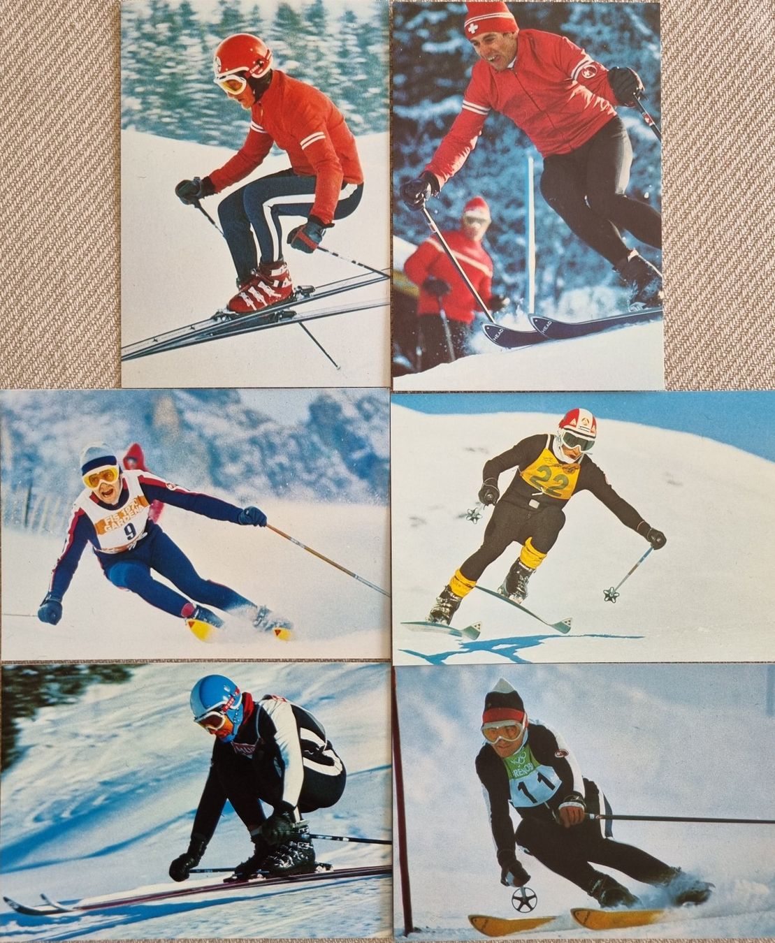 Sammelbilder & Trading cards: Sammelbilder: Skirennfahrer Schweiz – Gebraucht aus Aarwangen von Rom55
