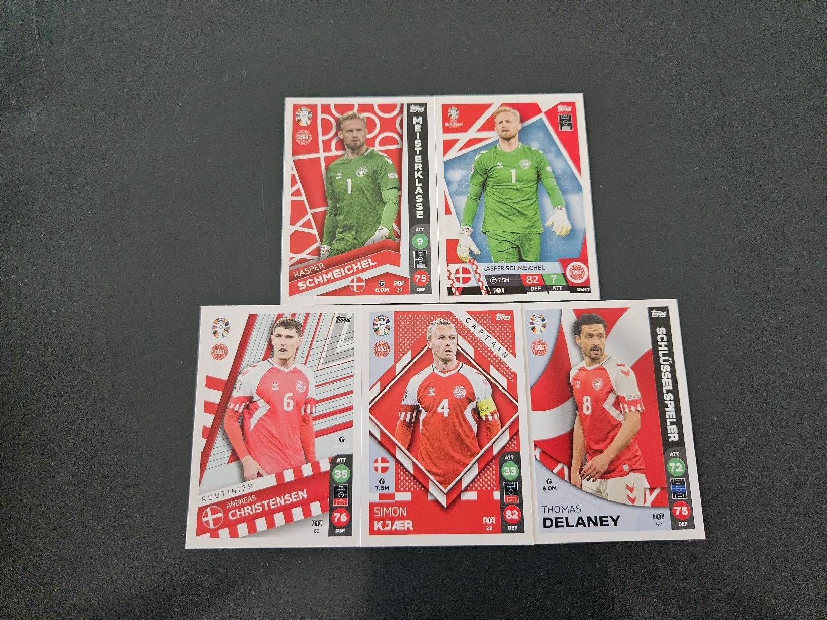 Topps Carte collezionabili: Topps EM 25 Dänemark (5 Stk.) – Usato da Biel/Bienne venduto da Platini