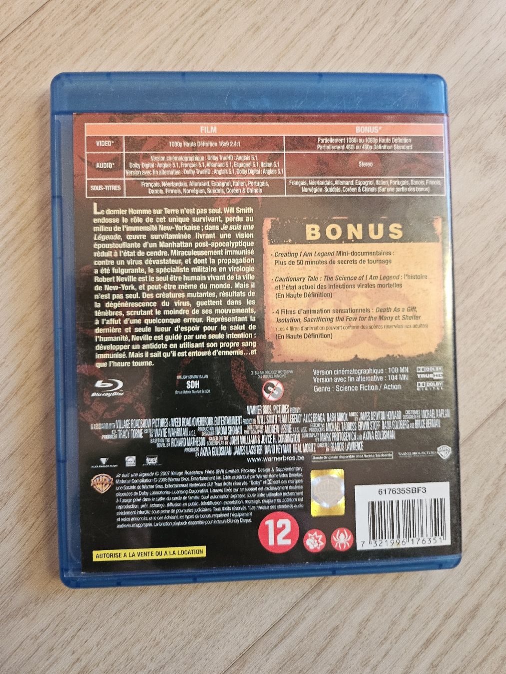 Tutti i DVDs: Je suis une Légende Blu-Ray, avec Will Smith – Usato da La Joux FR venduto da car_ck96 2