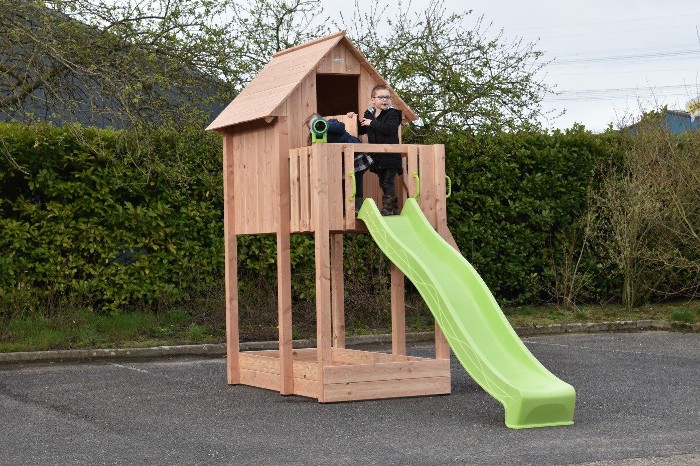 Casette per bambini: Spielturm Dream mit Rutsche Plattformhöhe: 120cm oder 150cm – Nuovo e nell'imballaggio originale da Amsoldingen venduto da Sanilu