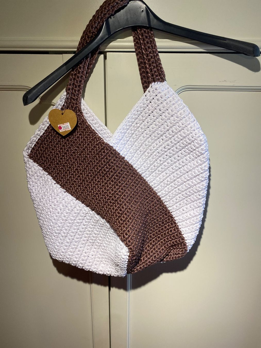 Borse da donna: HANDTASCHE WEISS-BROWN – Nuovo e nell'imballaggio originale da Meienried venduto da ManuelaBoutique 1