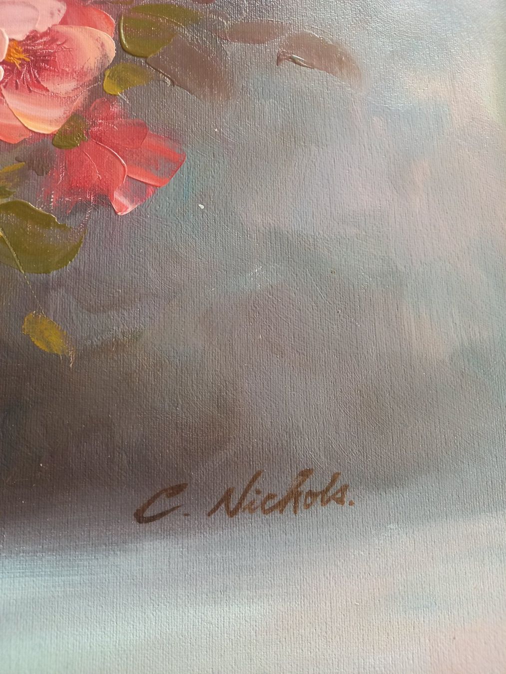 Gemälde: Ölbild C. Nichols, 66×54,5 – Gebraucht aus Vilters von Fleiflomi 2