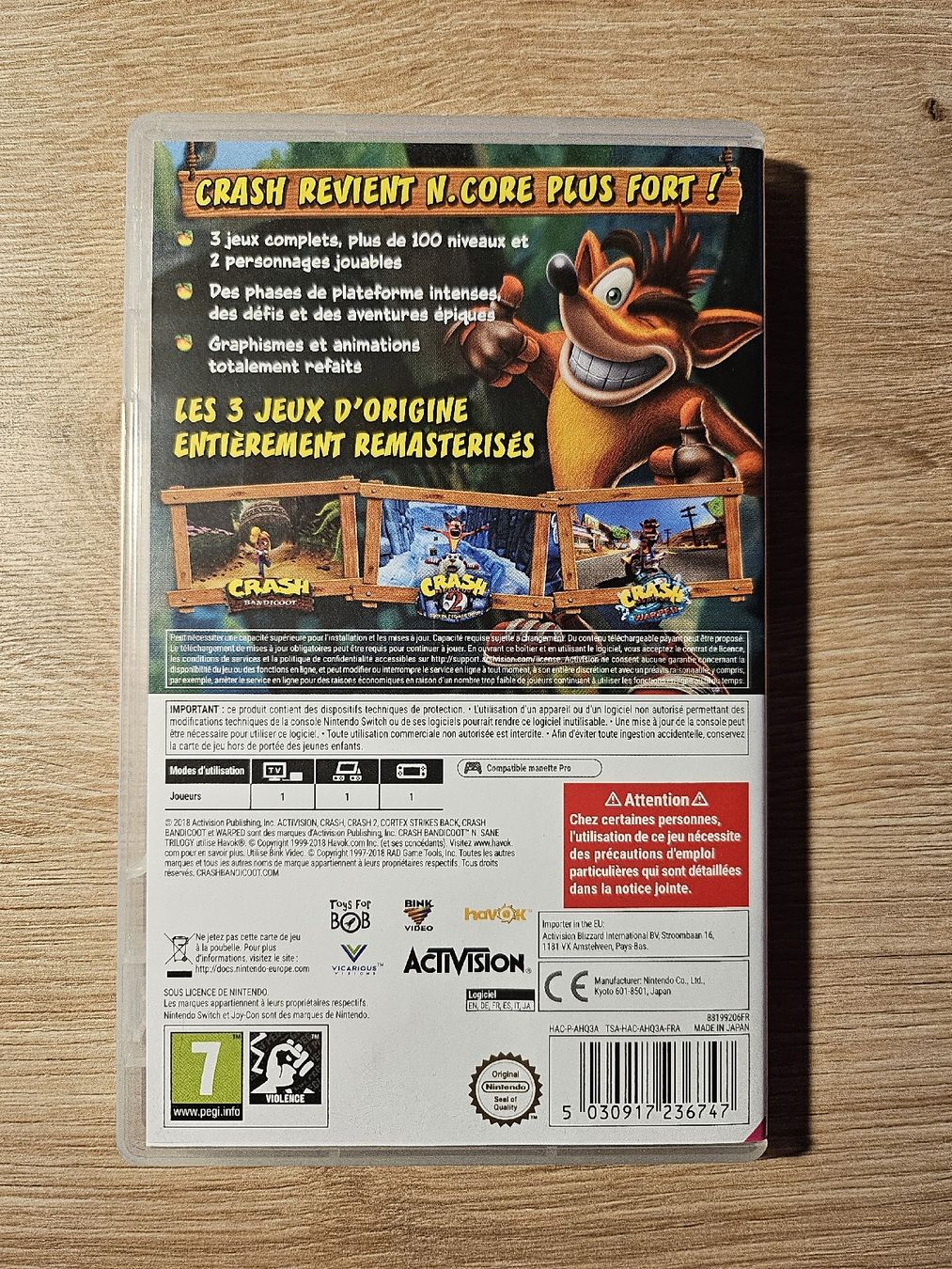 Giochi: Crash Bandicoot Trilogy Switch – Usato da Poliez-le-Grand venduto da enz_8vrj 1
