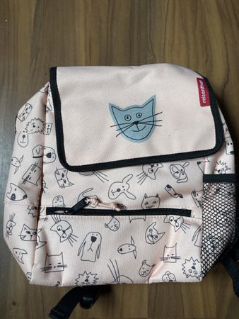 Kinderrucksack Reisenthel Tiermuster rosa gebraucht