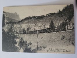 Ansichtskarte Chedde Bahn Rampe des Egratz Jahr 1922