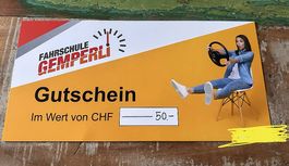 Fahrschule Gemperli Gutschein 