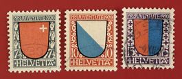 PRO JUVENTUTE SATZ 15 - 17 1920 GESTEMPELT