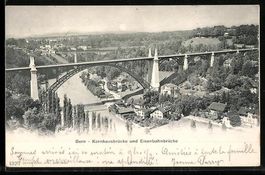 Bern, Kornhausbrücke und Eisenbahnbrüc