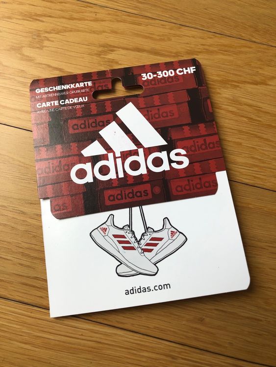 Adidas Gutschein im Wert von 100.- | Kaufen auf Ricardo