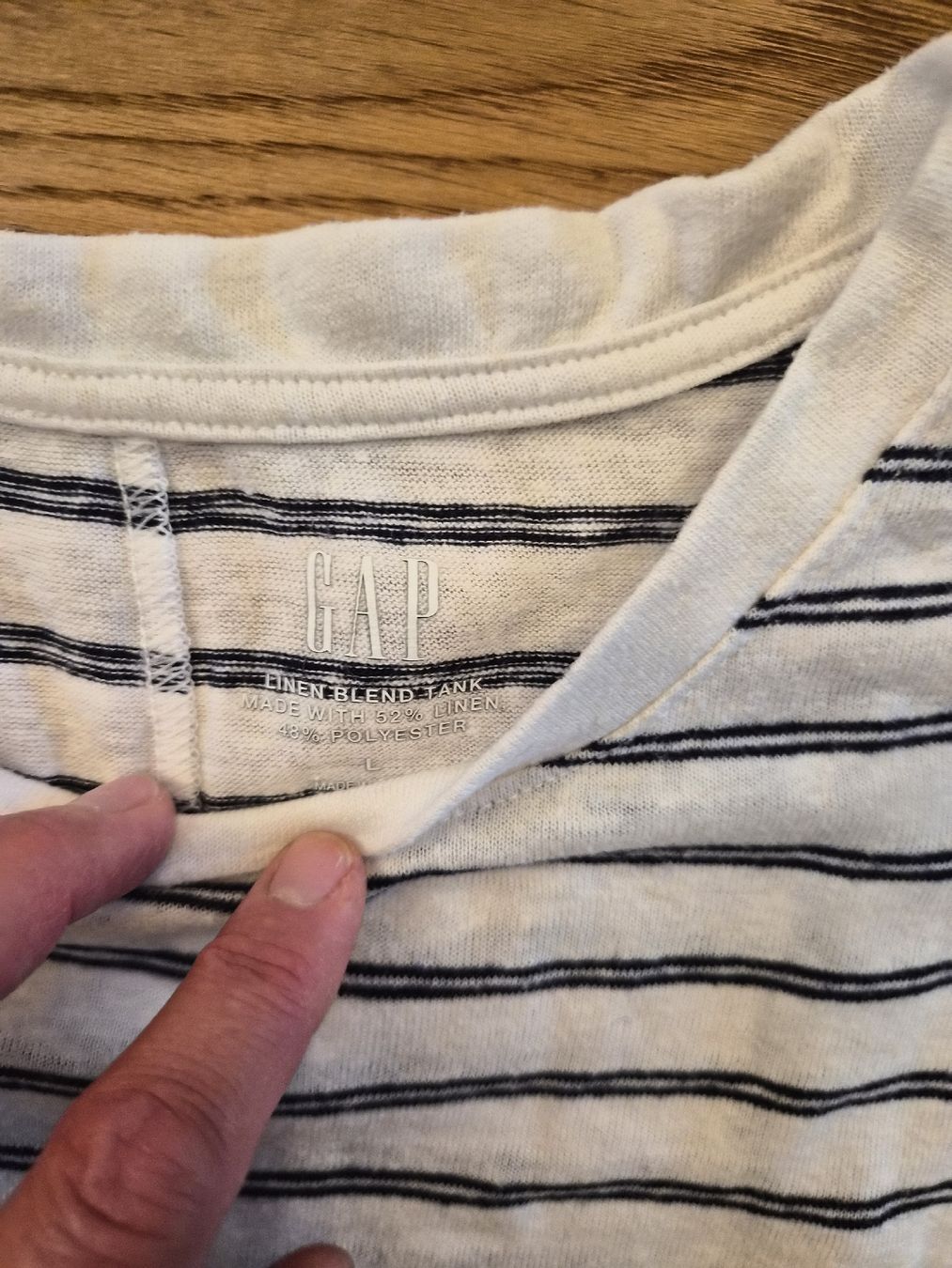 Gap Top: GAP Leinen Tank Top, gestreift, Grösse L  – Usato da Schwarzenberg LU venduto da LadySecondhand 1