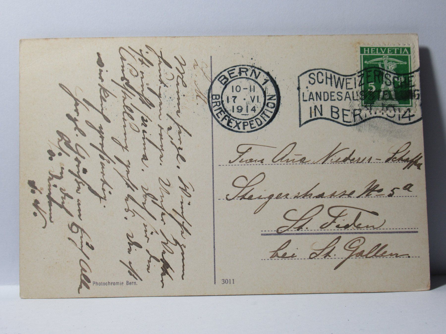 Cartoline postali: Bern , Bundeshaus  1914 – Usato da Grenchen venduto da Bluemchen1900 1
