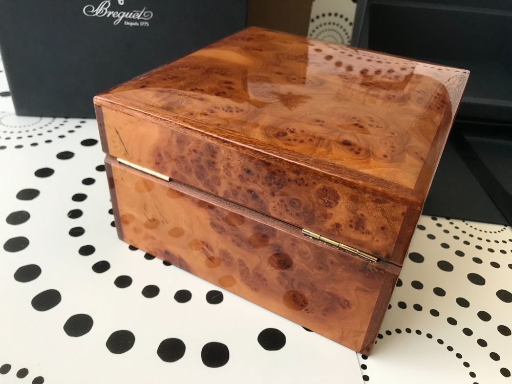 BREGUET ORIGINAL WATCH BOX ECRIN SCHACHTEL WOOD NEW