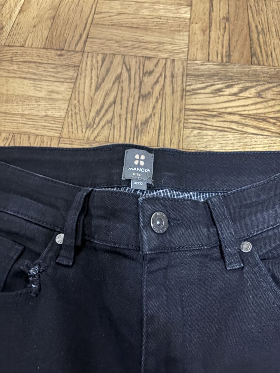 Jeans: Slim Costum disdressed black jeans – Usato da Minusio venduto da Lollezo 3