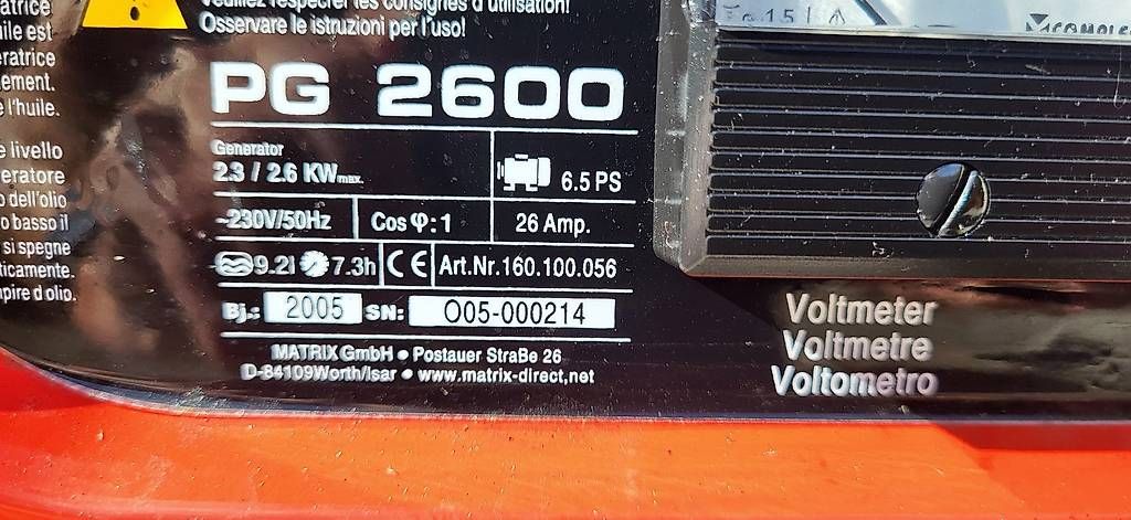 Generatori di corrente: Notstromagregat 2.6 KW – Usato da Igis venduto da rihiro 2