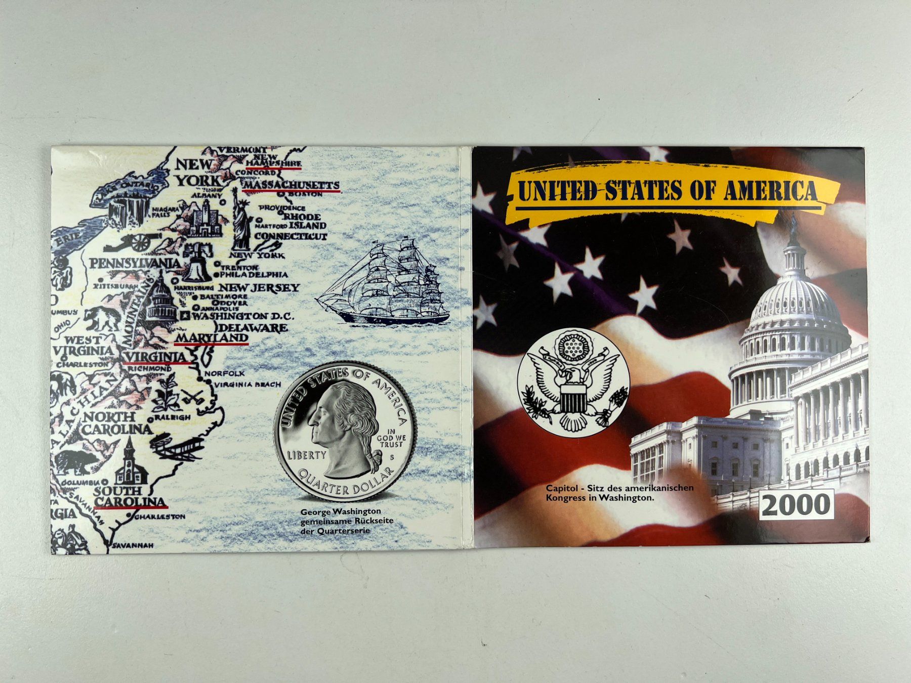 Tutti le monete: USA - 2000 - Münzsatz - Capitol – Nuovo e nell'imballaggio originale da Langenthal venduto da Schmittchen
