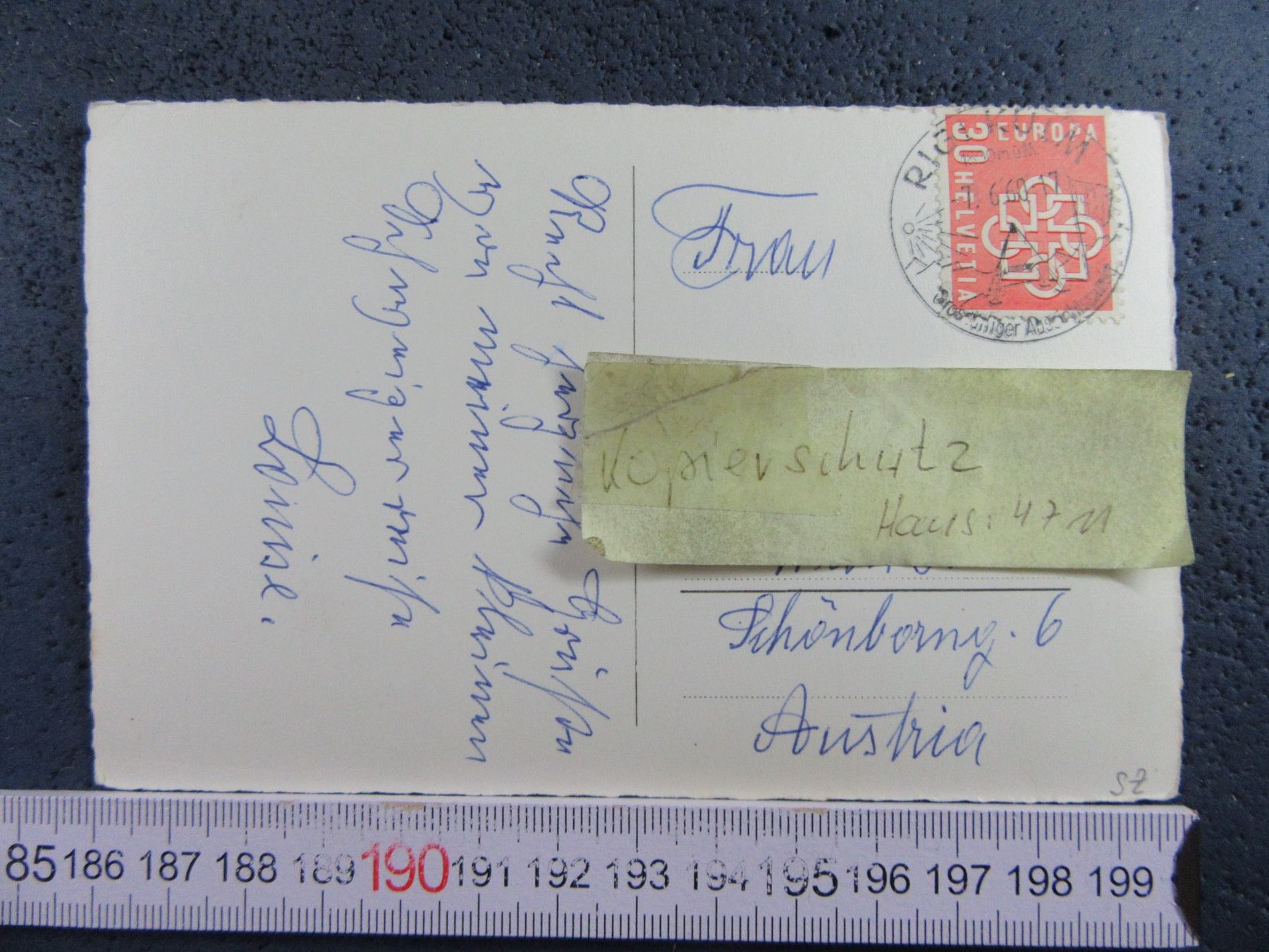 Ansichtskarten: RIGI-KULM HOTEL 1960 SZ AK – Gebraucht aus Ettingen von Hausi4711 1