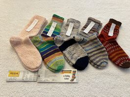 1 Paar neue handgestrickte Socken Nr 34/35 zur Auswahl