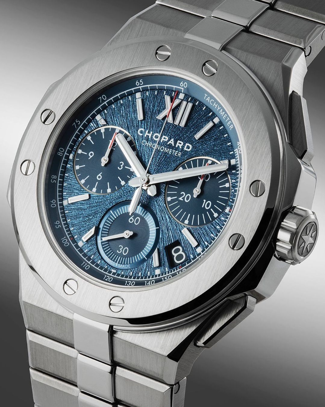 Chopard Orologi: Chopard Alpine Eagle XL Chrono, Lucent Steel, Full Set – Usato da Schliern b. Köniz venduto da Deiv77 1