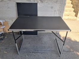 2x Klapptisch höhenverstellbar, Tapeziertisch, Campingtisch
