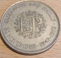 Münze Elizabeth & Philip 20. November 1947-1972 Sammlerstück