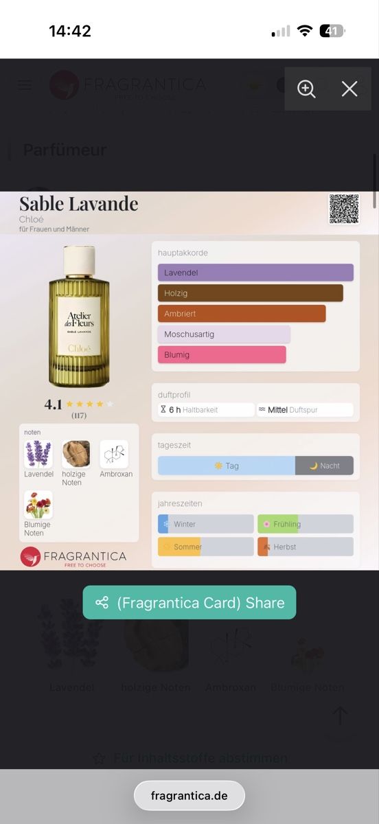 Chloé Profumi & Eau de Toilette: Sable Lavande Chloé NEU 2026, 2 ml – Usato da Sursee venduto da nri_sbv9 2