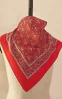 Baumwolltuch quadratisch rot