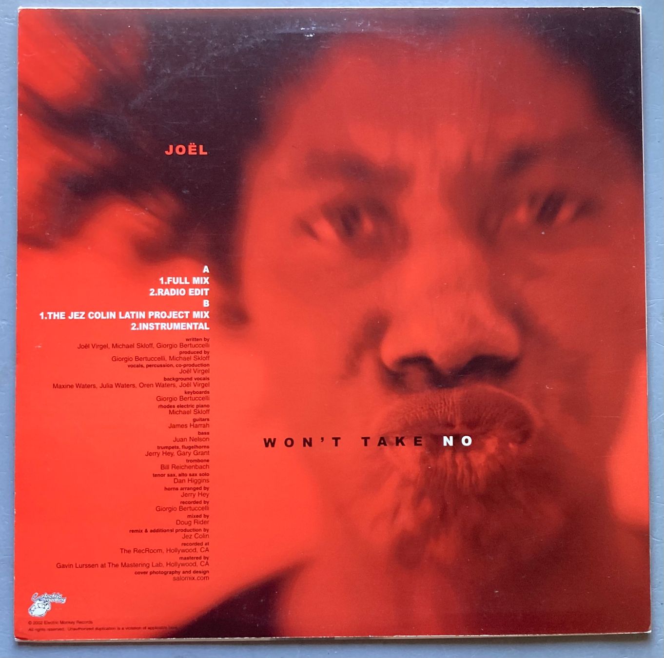 Schallplatten: JOEL - WON'T TAKE NO – Gebraucht aus Poliez-Pittet von Newtown-Records 1