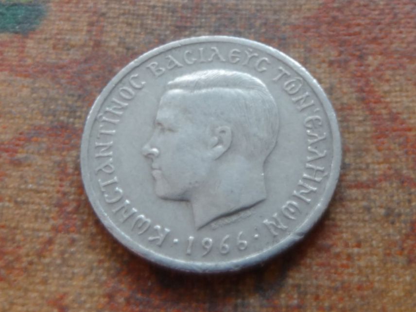 Tutti le monete: GRECE  50  Lepta  1966 – Usato da Romanel-sur-Lausanne venduto da Swift13 1