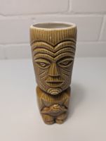 Tiki Becher Keramik braun Dekoration Sammlerstück
