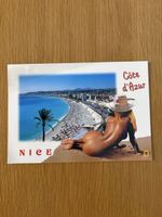 Cartolina erotica Nice Côte d'Azur Francia