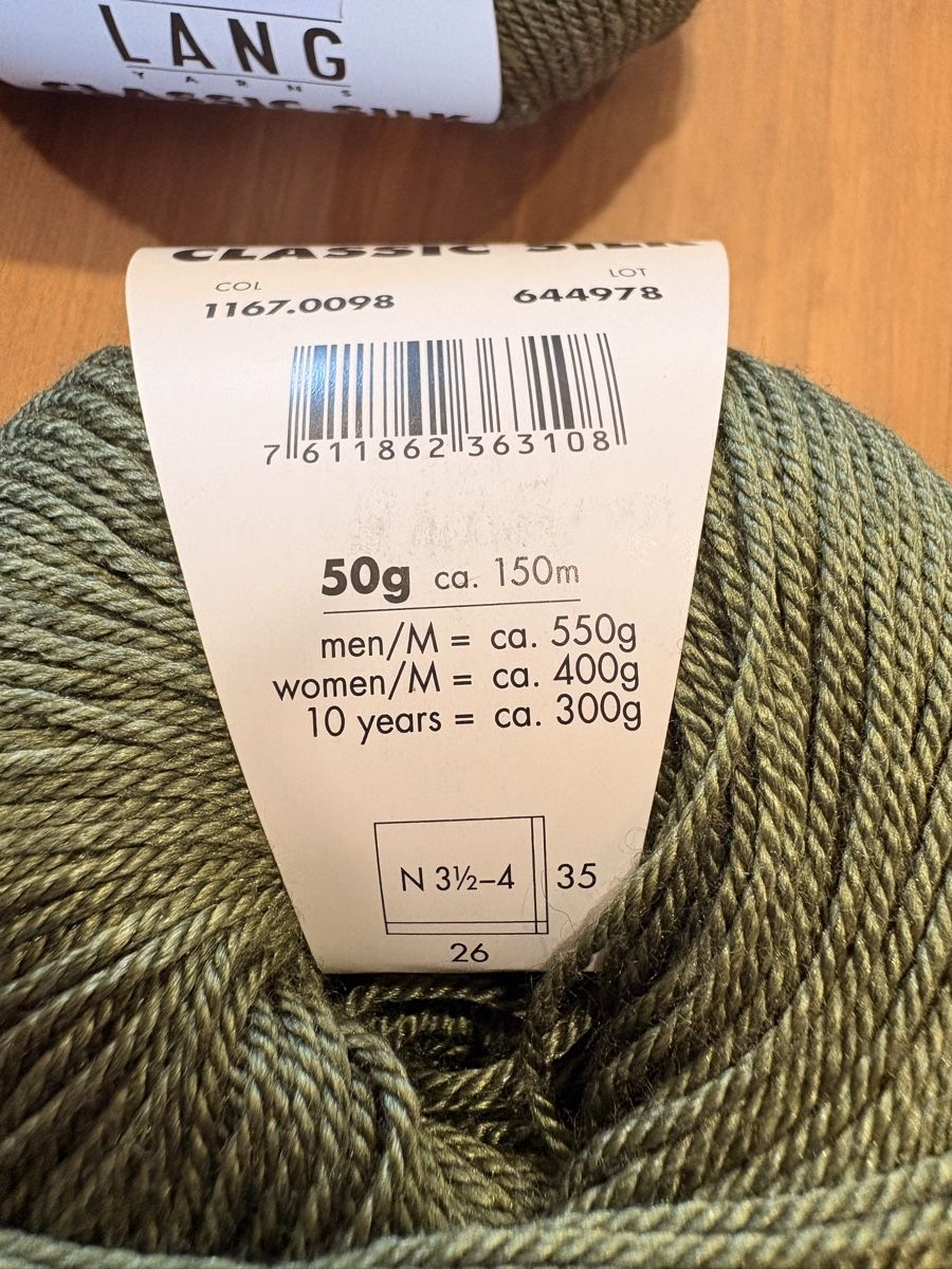 Cordicelle & Fili: Lang Classic Silk 9x vert  – Nuovo e nell'imballaggio originale da Bex venduto da eli_2kgy 3
