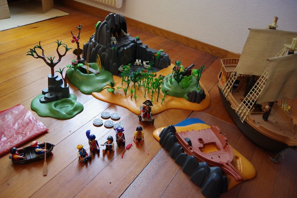 Playmobil Abenteuerschatzinsel 5134,Piratenschiff 5135,3550 Kaufen