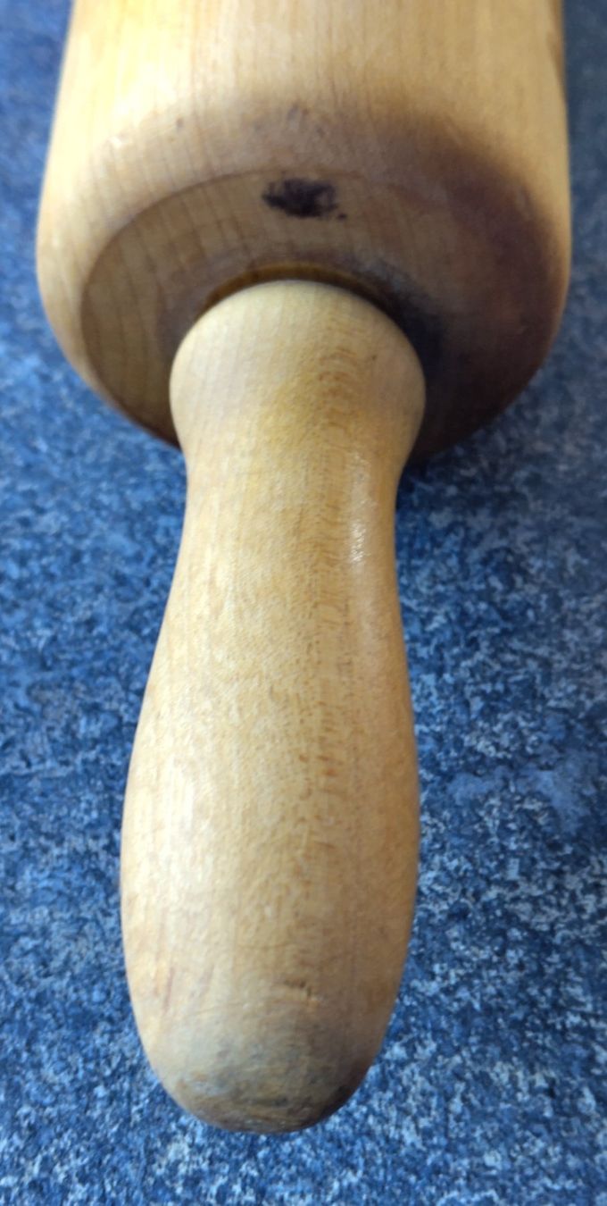 Elettrodomestici da cucina: Holz-Wallholz, Teigroller, Küchenhelfer, ca. 40 cm lang – Usato da Steinhof SO venduto da Morepointless 3