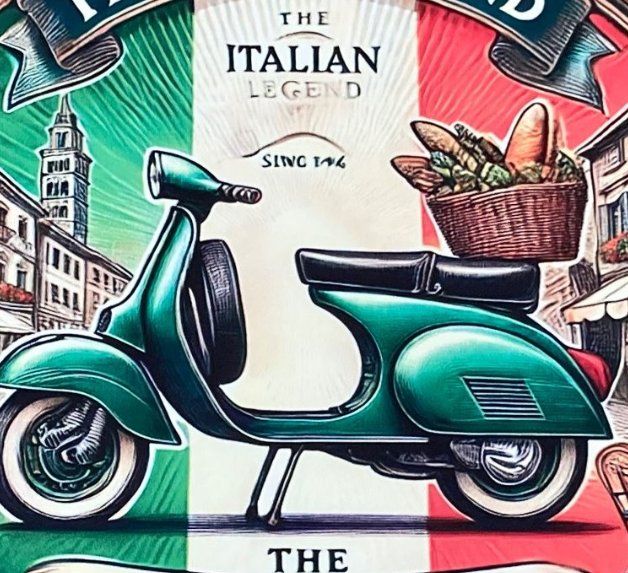 Vespa Ciclomotori: Italian Legend - Vespa Retro Schild - neu!!! – Nuovo e nell'imballaggio originale da Bremgarten AG venduto da Eurotiz