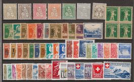 CH003 - Lot timbres CH neufs **