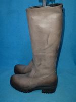 STIEFEL LEDER ECHTLEDER RV HINTEN GR 38 SCHMALE FORM BLOCK