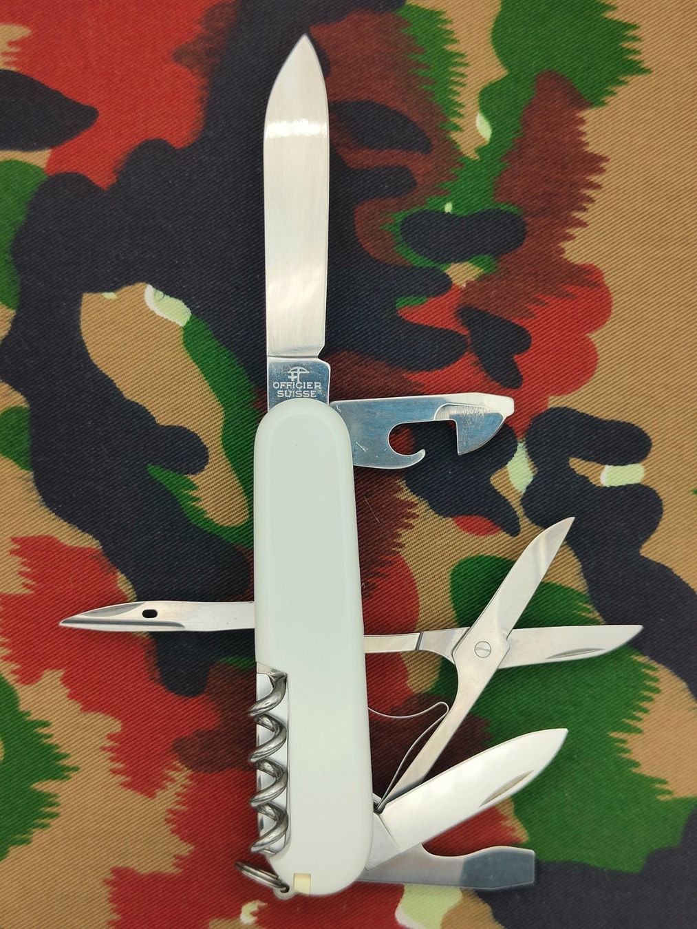 Victorinox Coltelli tascabile: Offiziersmesser Climber, Weiss, Victorinox – Usato da Bauma venduto da SwissMilitaria 1