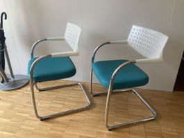 2 Vitra Freischwinger Stühle - guter Zustand